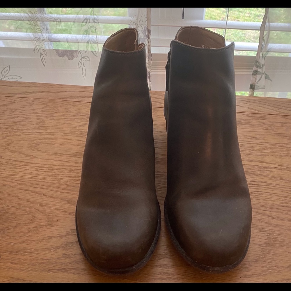 Clark Leather Ankle Zip Boots